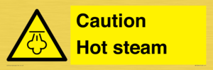 Caution Hot steam